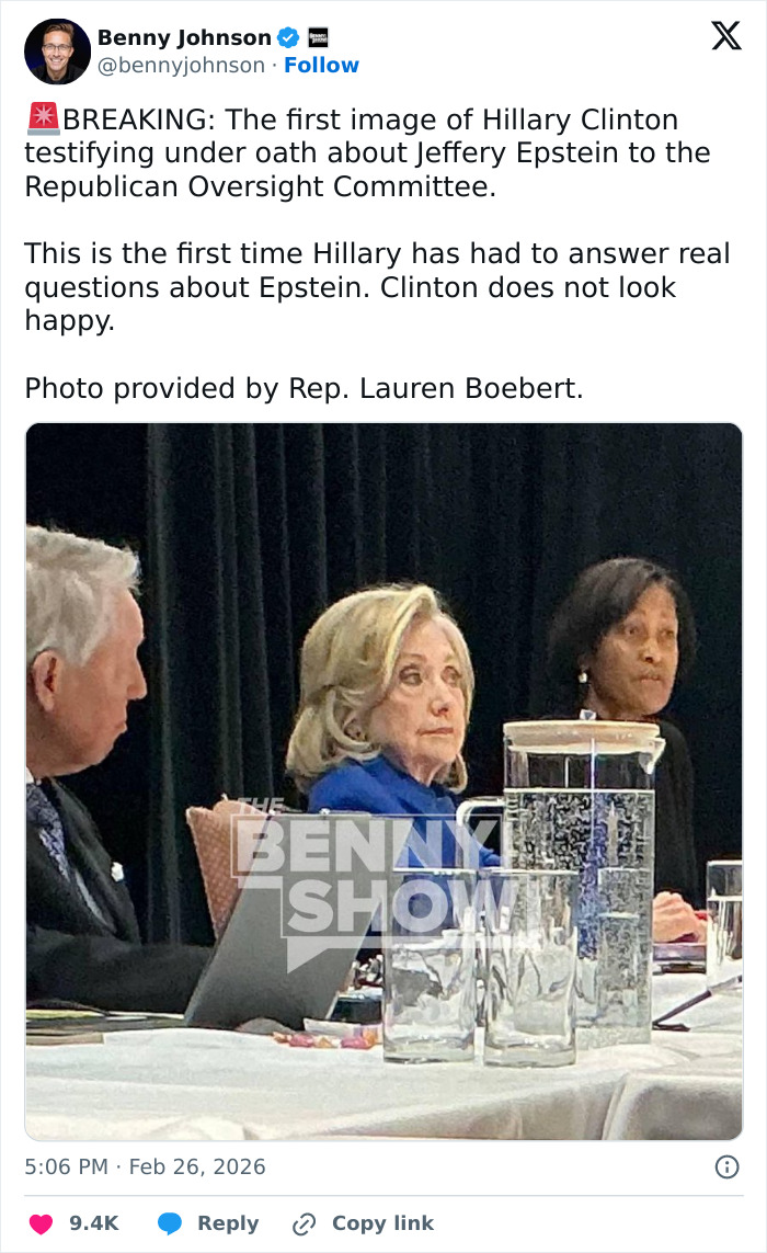 Hillary Clinton’s Jaw‑Dropping Epstein Claim About Trump As She Refuses To Defend Bill In Congress Clash