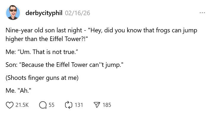 Parents Saw An Opportunity To Turn Their Wild Moments Into Funny Tweets And Here Are 57 Of Them (February Edition) Parents Saw An Opportunity To Turn Their Wild Moments Into Funny Tweets And Here Are 57 Of Them (February Edition)