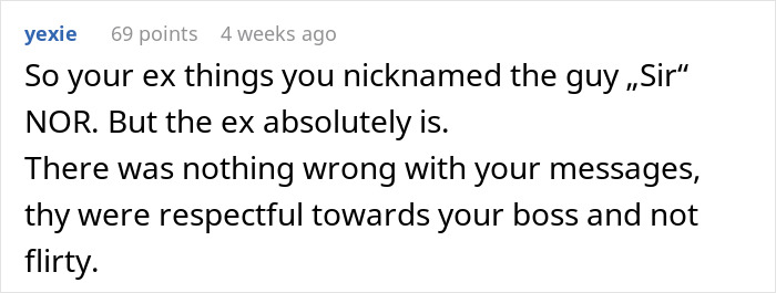 Woman Wonders If Her Conversations With Boss Were Inappropriate After Boyfriend Loses It