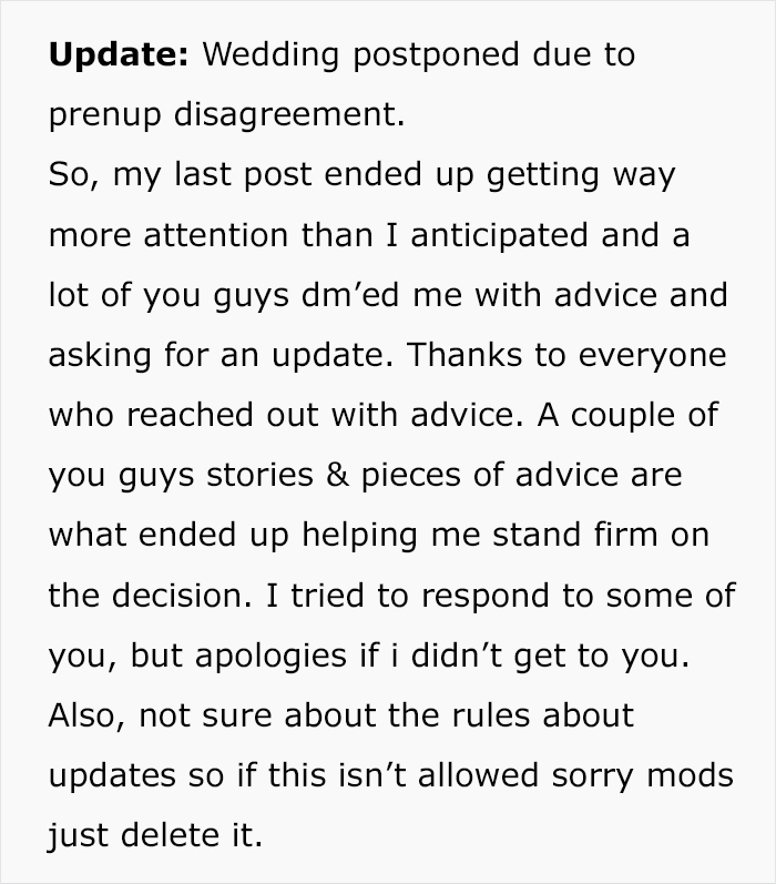 “I Make About 4x Her Salary”: Pregnant Bride Thinks Prenup Is Unfair, Guy Halts The Wedding “I Make About 4x Her Salary”: Pregnant Bride Thinks Prenup Is Unfair, Guy Halts The Wedding