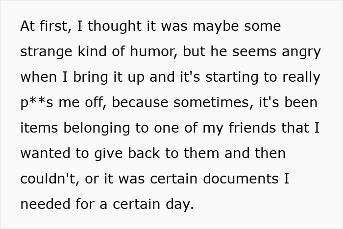 Woman Moves In With Her Boyfriend Of 5 Months, Suddenly Her Things Start Disappearing Woman Moves In With Her Boyfriend Of 5 Months, Suddenly Her Things Start Disappearing