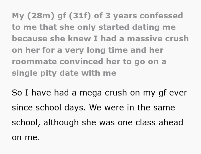 Guy Finds Out His Dream Girl Went On A Date With Him Out Of Pity: “Let Him Down Easy”