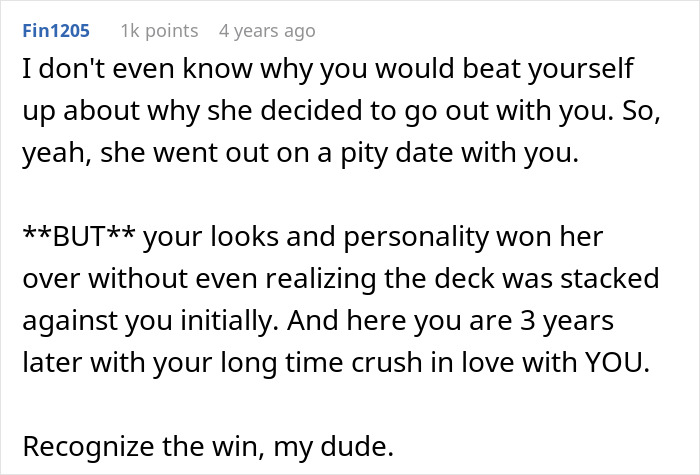 Guy Finds Out His Dream Girl Went On A Date With Him Out Of Pity: “Let Him Down Easy”