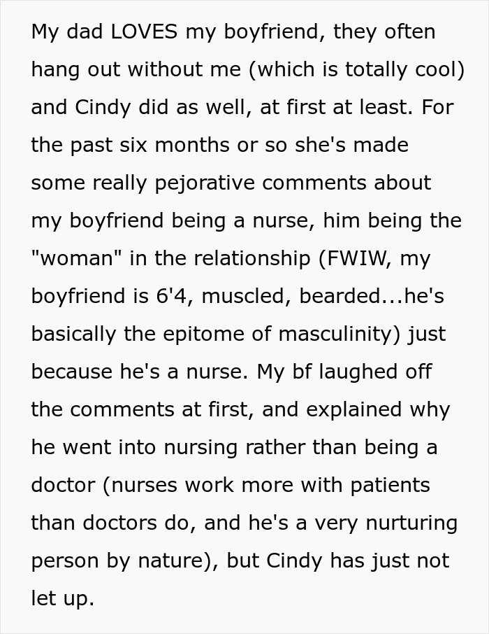 Step-Mom Keeps Making Fun Of Guy For Being A Nurse, Opens Up Why: “Childish And Offensive” Step-Mom Keeps Making Fun Of Guy For Being A Nurse, Opens Up Why: “Childish And Offensive”