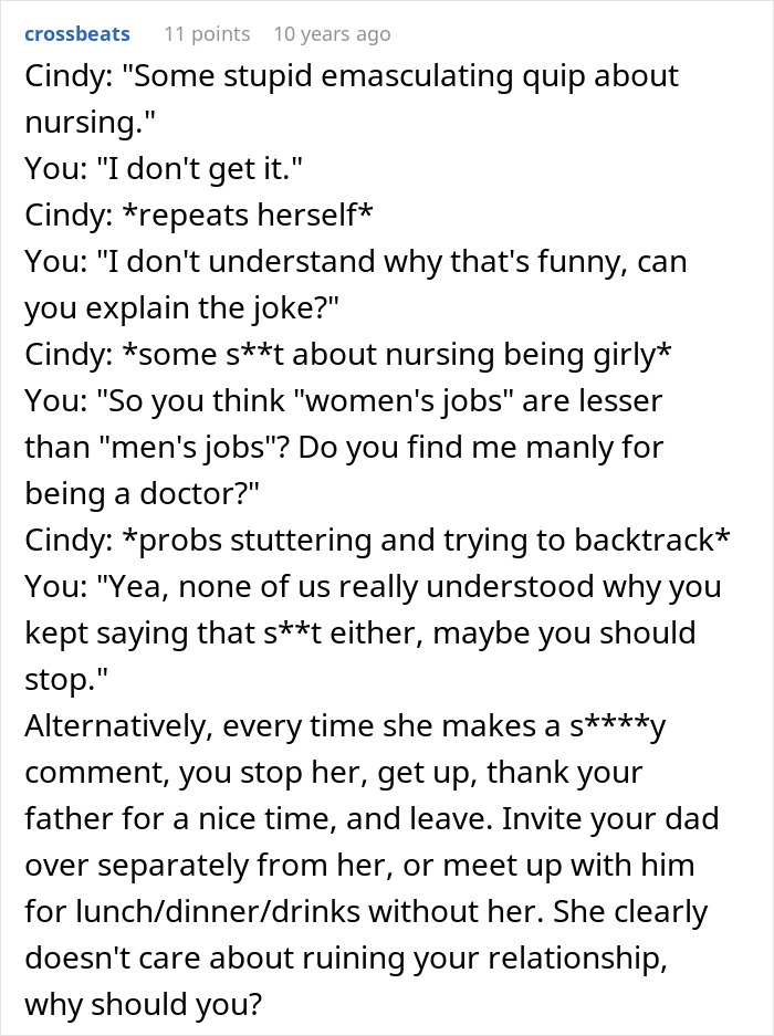 Step-Mom Keeps Making Fun Of Guy For Being A Nurse, Opens Up Why: “Childish And Offensive” Step-Mom Keeps Making Fun Of Guy For Being A Nurse, Opens Up Why: “Childish And Offensive”