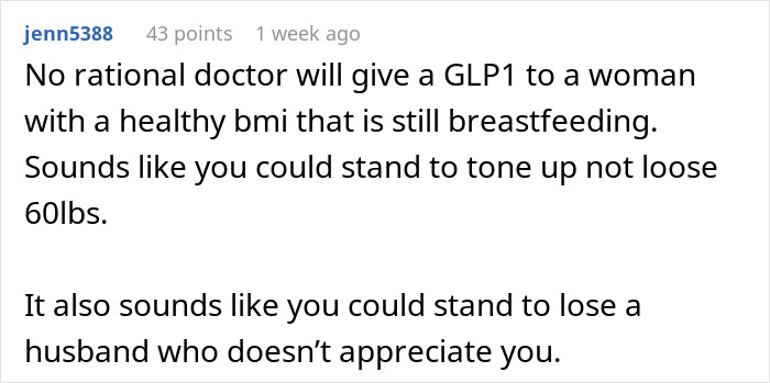 Cruel Man Insults Wife After She Has A Baby, Pressures Her To Use Prescription Meds To Lose Weight Cruel Man Insults Wife After She Has A Baby, Pressures Her To Use Prescription Meds To Lose Weight