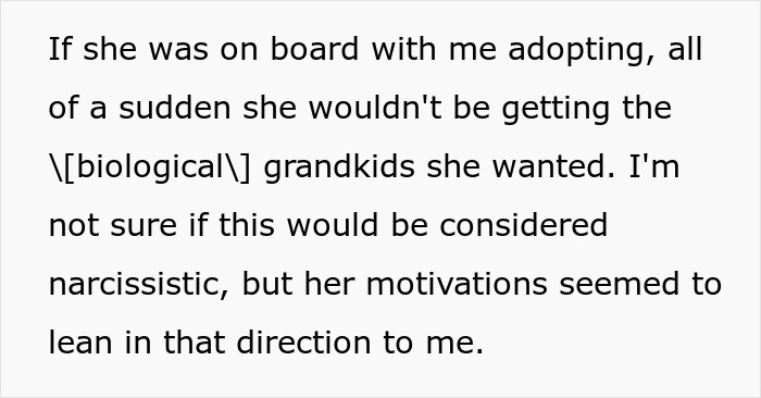 Mom Pressures Childfree Daughter To “Give Birth,” Backtracks Fast When Adoption Enters The Chat Mom Pressures Childfree Daughter To “Give Birth,” Backtracks Fast When Adoption Enters The Chat