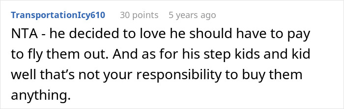 Guy Expects Ex To Spend Loads Of Money Flying Kids Out To Meet His New Fam, Mad When She Says No Guy Expects Ex To Spend Loads Of Money Flying Kids Out To Meet His New Fam, Mad When She Says No