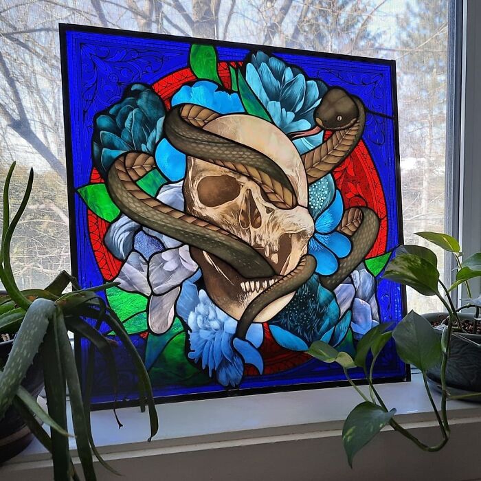 Artist Creates Stained Glass That Changes With The Light (30 Pics)