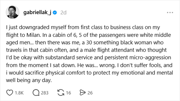 Ex-Vogue Editor Claims She Left First Class Cabin Full Of “White Middle Aged Men” Over Micro-Aggression Ex-Vogue Editor Claims She Left First Class Cabin Full Of “White Middle Aged Men” Over Micro-Aggression