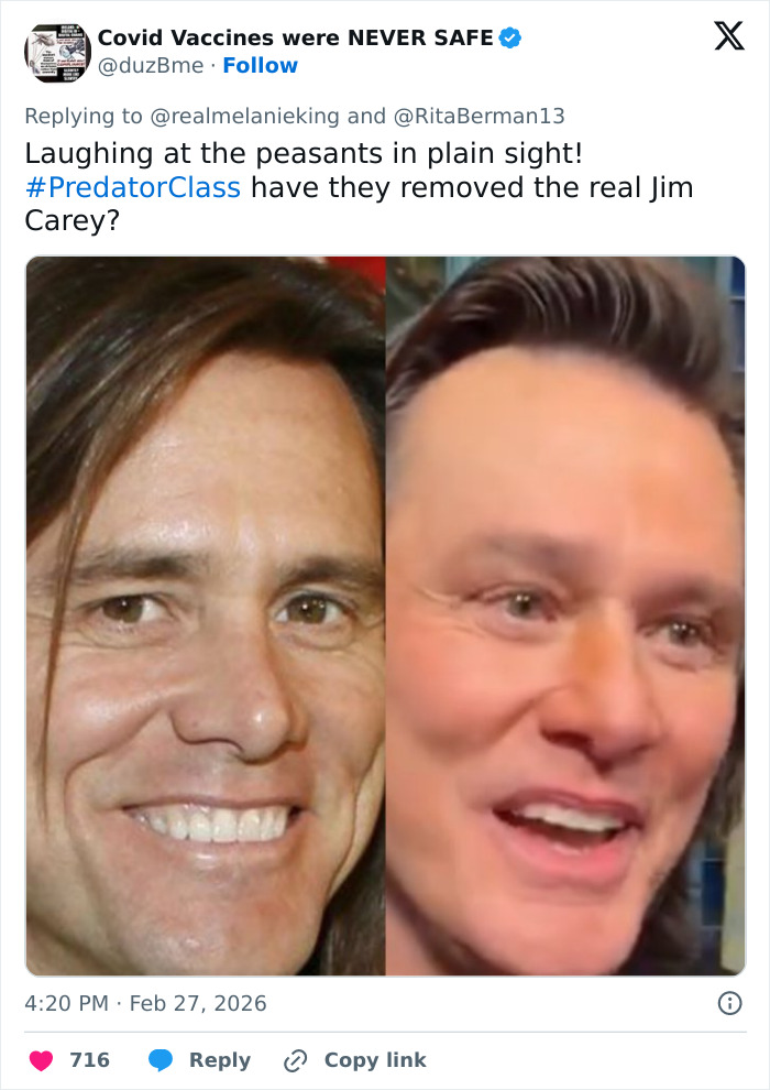 “Who The Hell Is That Guy?”: Fans Convinced Something Is Seriously Off In Viral Jim Carrey Footage “Who The Hell Is That Guy?”: Fans Convinced Something Is Seriously Off In Viral Jim Carrey Footage