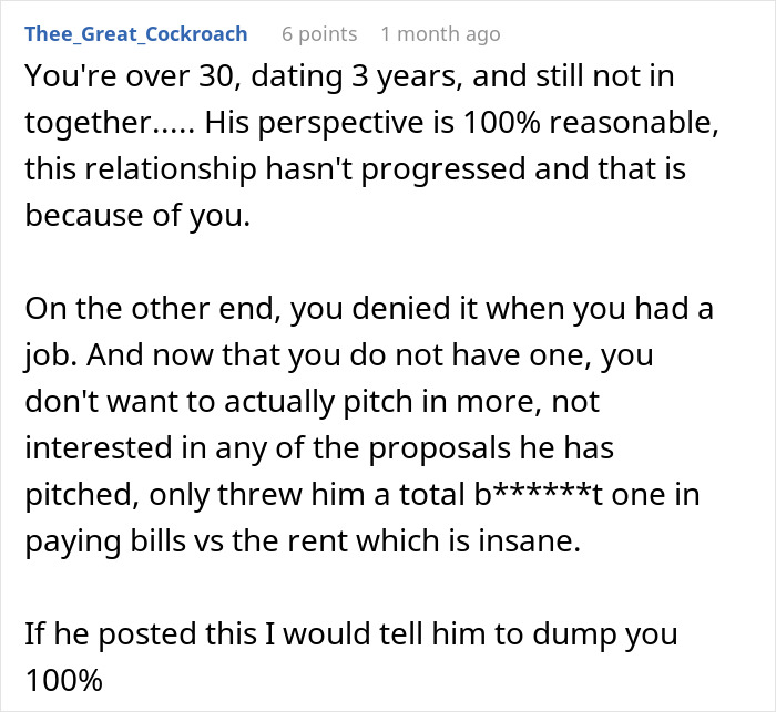 Man Wants To Move In With GF But Refuses To Live In The Apartment She Owns