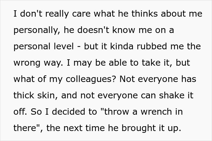 Man Wants To Shut Up His Boss, Messes With Him The Next Time He Comments On His Low Weight