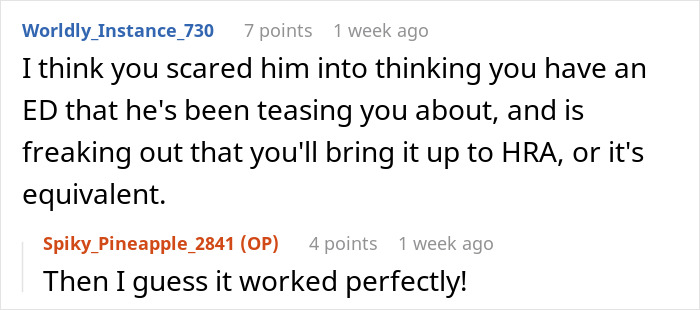 Man Wants To Shut Up His Boss, Messes With Him The Next Time He Comments On His Low Weight