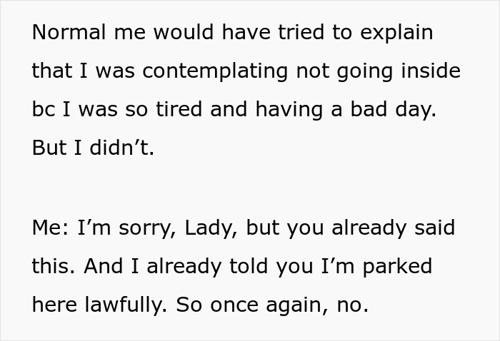 Person Has To Deal With Handicapped Spot Drama After Entitled Lady Confronts Them