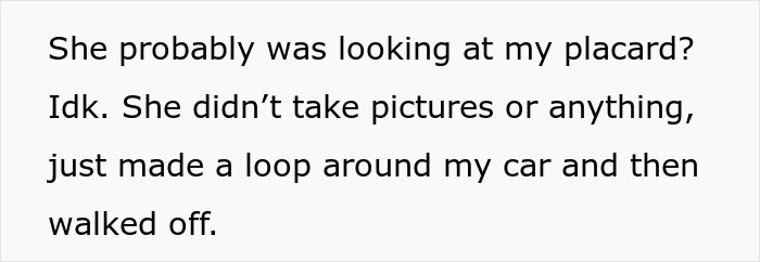 Person Has To Deal With Handicapped Spot Drama After Entitled Lady Confronts Them