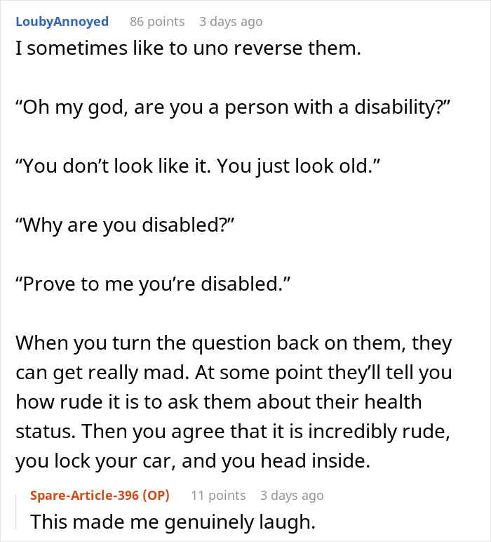 Person Has To Deal With Handicapped Spot Drama After Entitled Lady Confronts Them