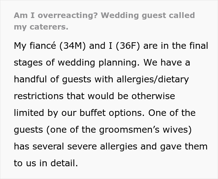 Woman Doesn’t Want A Vegetarian Meal At Friend’s Wedding, Secretly Contacts The Caterers Woman Doesn’t Want A Vegetarian Meal At Friend’s Wedding, Secretly Contacts The Caterers