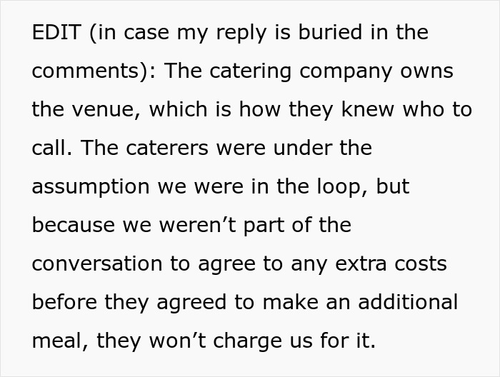 Woman Doesn’t Want A Vegetarian Meal At Friend’s Wedding, Secretly Contacts The Caterers Woman Doesn’t Want A Vegetarian Meal At Friend’s Wedding, Secretly Contacts The Caterers