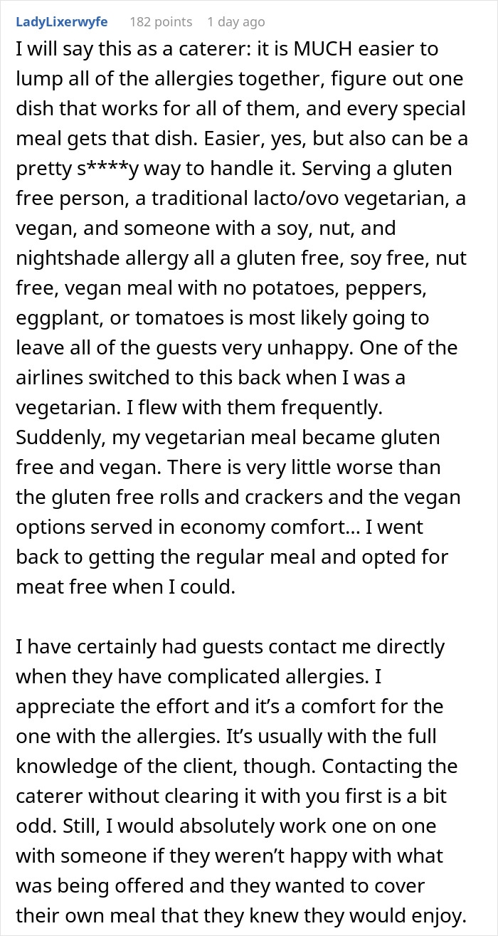 Woman Doesn’t Want A Vegetarian Meal At Friend’s Wedding, Secretly Contacts The Caterers Woman Doesn’t Want A Vegetarian Meal At Friend’s Wedding, Secretly Contacts The Caterers