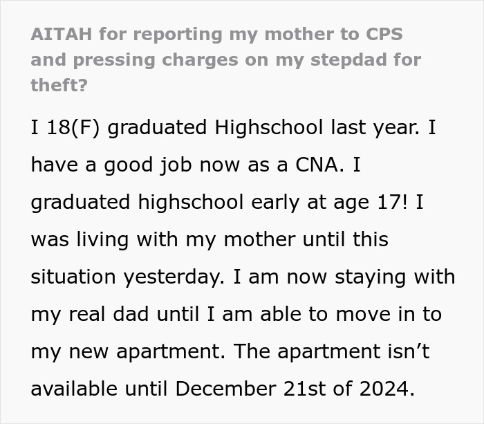 Teen Finally Escapes Horrible Family After One More Misstep From Step-Father