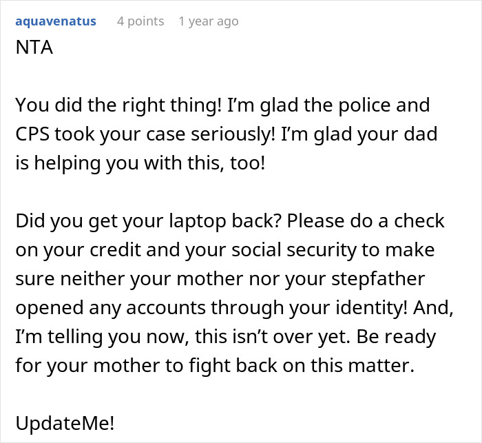 Teen Finally Escapes Horrible Family After One More Misstep From Step-Father