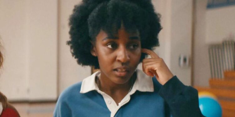 Ayo Edebiri posing the film Bottoms