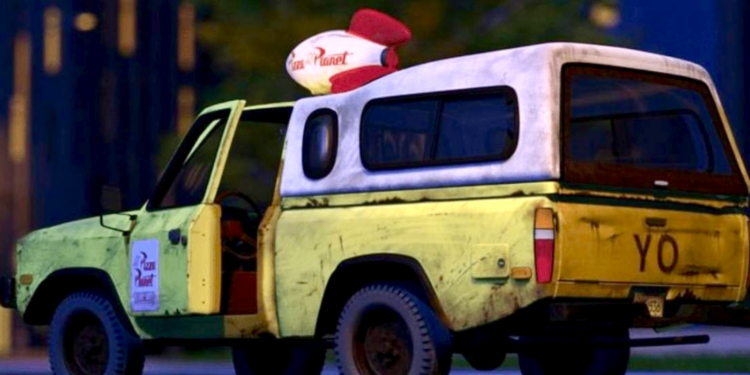 Pizza Planet Truck &mdash; Pixar Easter eggs