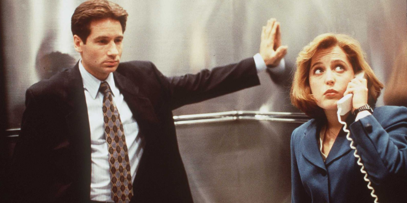 David Duchovny and Gillian Anderson in The X-Files