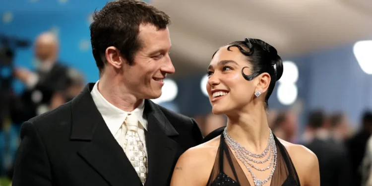 Dua Lipa and Callum Turner