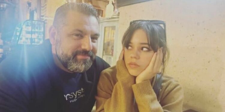 Jenna Ortega with her Dad Edward Ortega