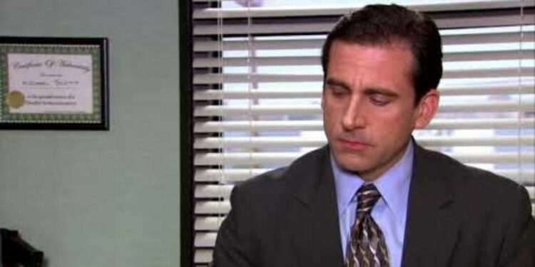 Steve Carell scene from The Office Steve Carell scene from The Office