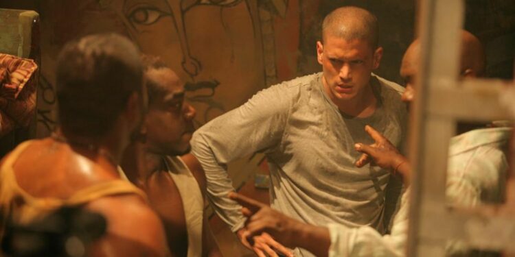 michael is incarcerated in the hellish Panamanian prison known as Sona a scene from prison break