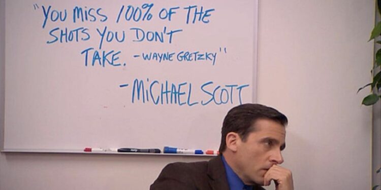 Michael Scott infront of a board Michael Scott infront of a board