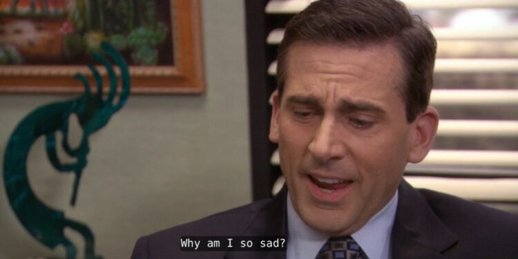 Sad scene of michael scott Sad scene of michael scott