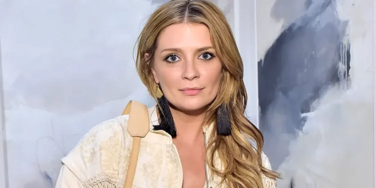 Mischa Barton in white dress