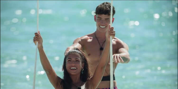 Cam Holmes and Emily Miller from the Netflix reality series Too Hot to Handle Cam Holmes and Emily Miller from the Netflix reality series Too Hot to Handle