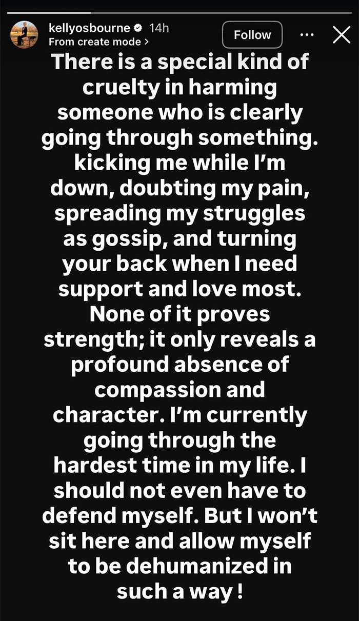 Kelly Osbourne Fires Back At ‘Cruel’ Trolls With Scathing Post After Brit Awards Look Goes Viral Kelly Osbourne Fires Back At ‘Cruel’ Trolls With Scathing Post After Brit Awards Look Goes Viral