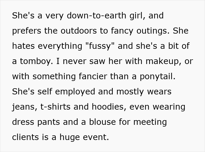 Guy Can’t Handle That His Girlfriend Refuses To Wear Dresses, Even For A Wedding