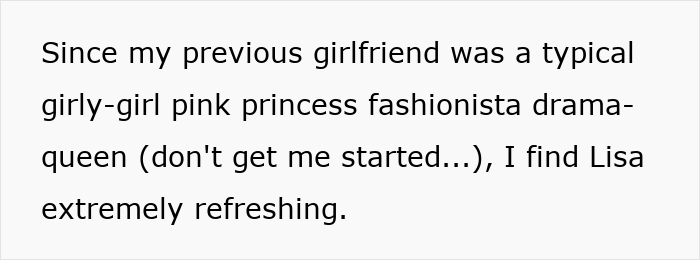 Guy Can’t Handle That His Girlfriend Refuses To Wear Dresses, Even For A Wedding