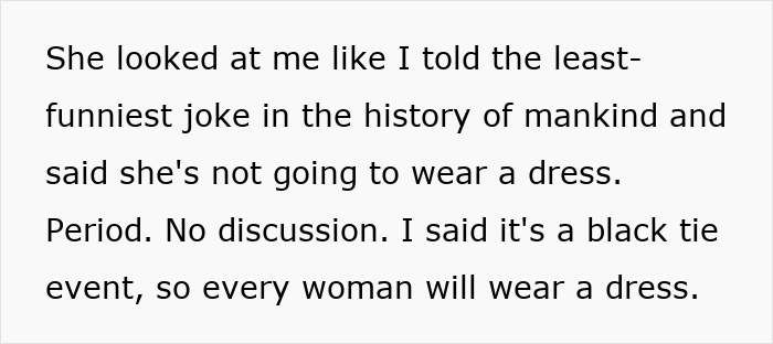 Guy Can’t Handle That His Girlfriend Refuses To Wear Dresses, Even For A Wedding