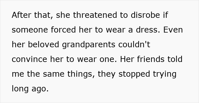 Guy Can’t Handle That His Girlfriend Refuses To Wear Dresses, Even For A Wedding