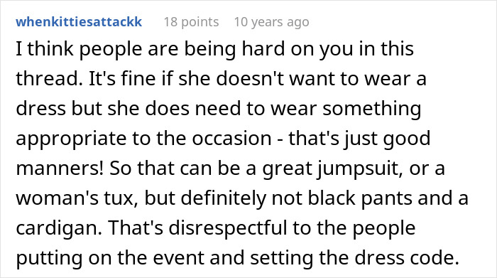 Guy Can’t Handle That His Girlfriend Refuses To Wear Dresses, Even For A Wedding