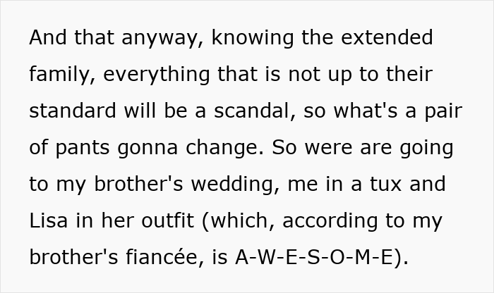 Guy Can’t Handle That His Girlfriend Refuses To Wear Dresses, Even For A Wedding