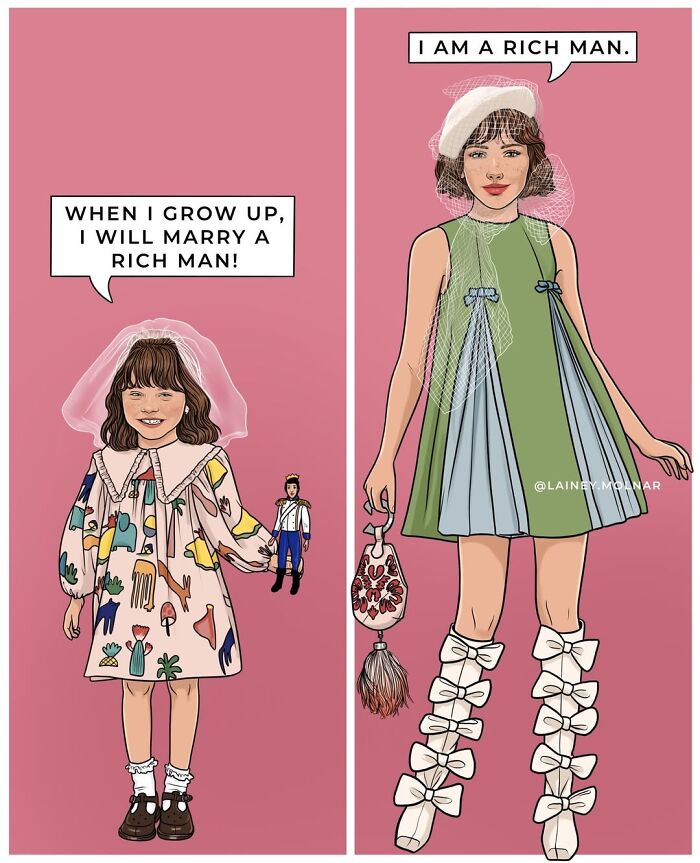 Artist Highlights Femininity And Societal Pressures In 21 Powerful New Comics