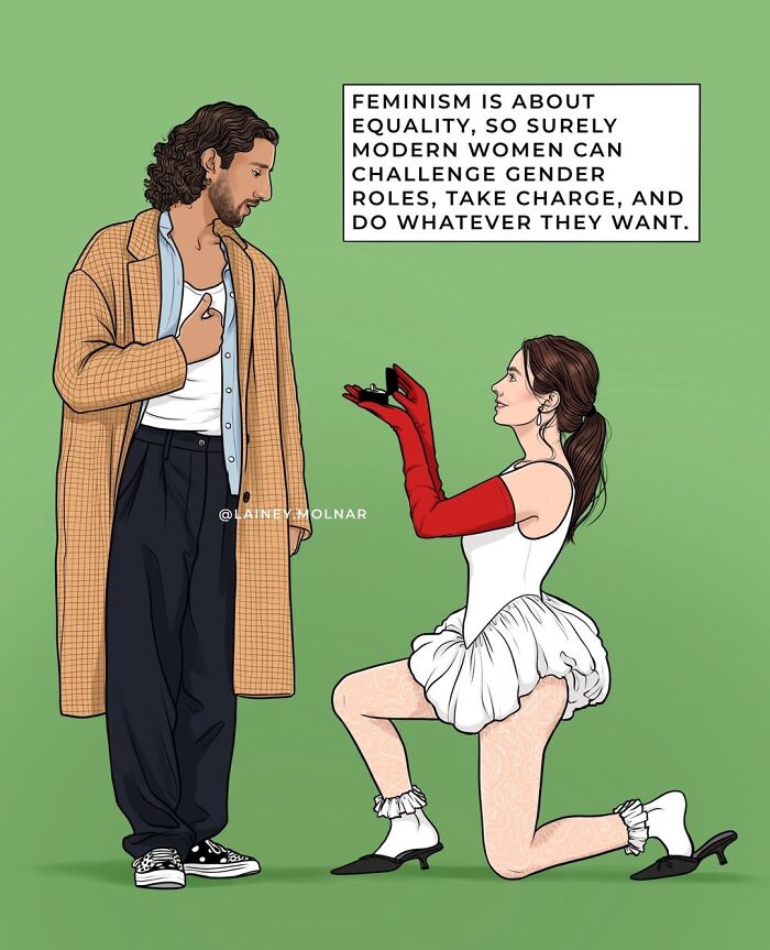 Artist Highlights Femininity And Societal Pressures In 21 Powerful New Comics