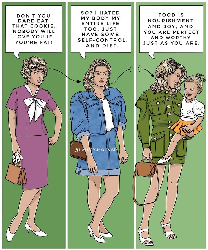 Artist Highlights Femininity And Societal Pressures In 21 Powerful New Comics