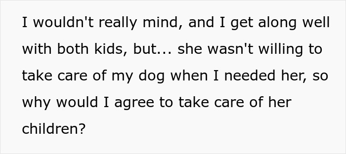Woman Refuses To Dogsit Her Brother’s Elderly Dog, Gets Shocked When He Declines To Babysit Her Kids