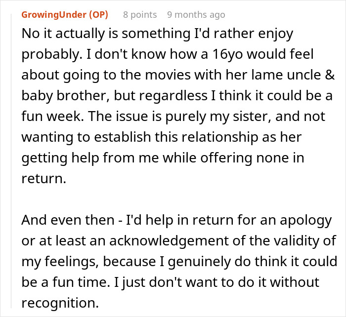 Woman Refuses To Dogsit Her Brother’s Elderly Dog, Gets Shocked When He Declines To Babysit Her Kids