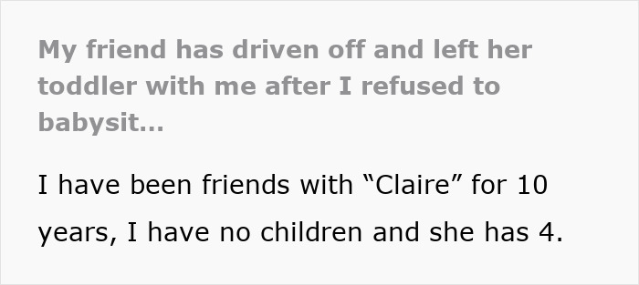 Single Mom Has The Nerve To Dump Son On Friend Despite Refusal, She Contemplates Involving Cops Single Mom Has The Nerve To Dump Son On Friend Despite Refusal, She Contemplates Involving Cops